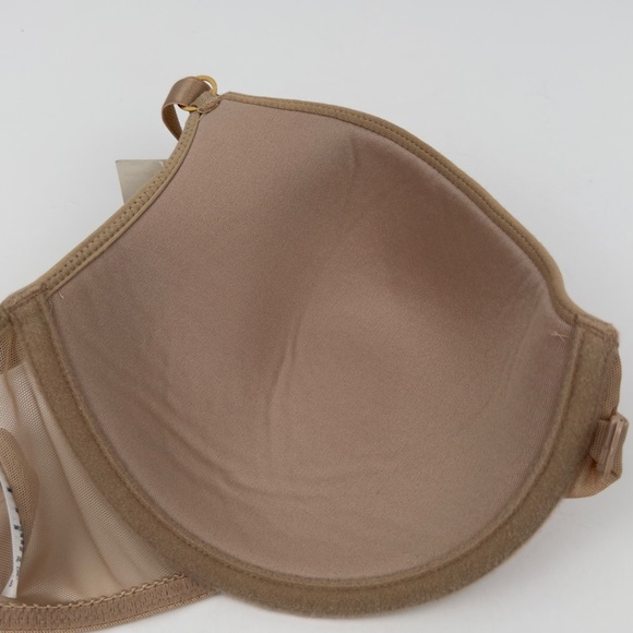 38D Front Close Racerback T-Shirt Bra Nude Smooth Cups NWT Vassarette - Picture 7 of 10